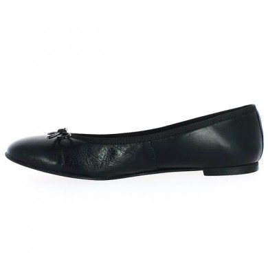 Ballerines Grandes Pointures, Ballerine Grande Taille Noemie Noir Mat du 42 au 45 - Shoesissime