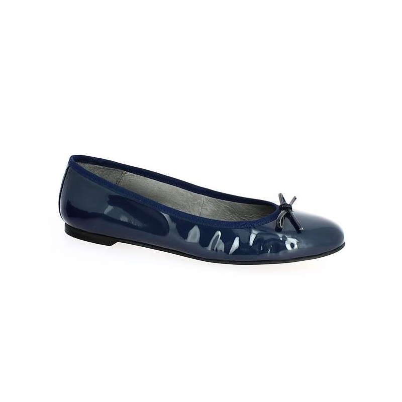 Large Sizes Ballerinas, Large Size Ballerinas, Noemie Vernis Bleu, from 41 to 45 - Shoesissim