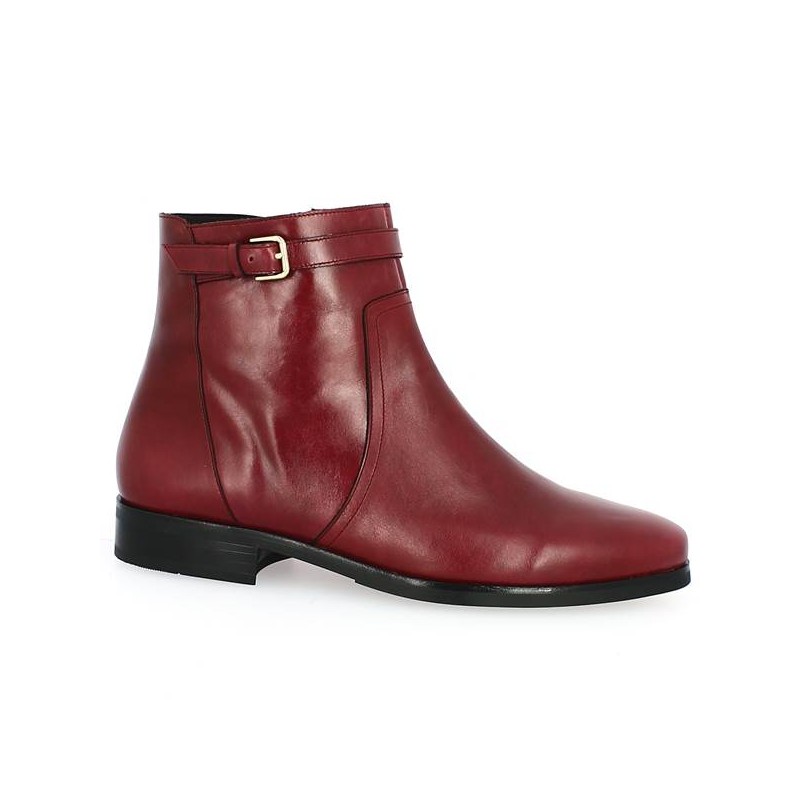 ROXANE Boots Grande Taille Framboise de Shoesissime - Magasin Chaussures Grandes Pointure Femme