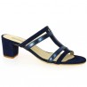 Shoesissime Blue Large Heel Mule in sizes 42, 43, 44, 45 Shoesissime Blue - Large Shoes Store