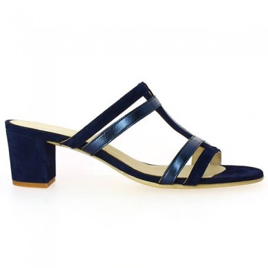 Shoesissime Blue Large Heel Mule in sizes 42, 43, 44, 45 Shoesissime Blue - Large Shoes Store