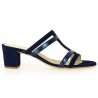Shoesissime Blue Large Heel Mule in sizes 42, 43, 44, 45 Shoesissime Blue - Large Shoes Store