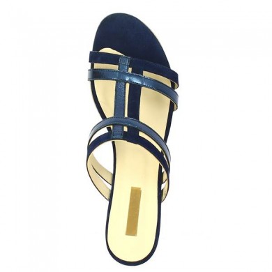 Shoesissime Blue Large Heel Mule in sizes 42, 43, 44, 45 Shoesissime Blue - Large Shoes Store