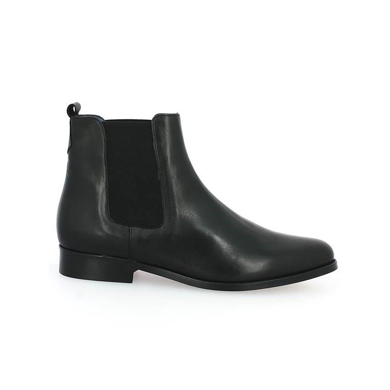 WENDY Cuir Noir de Shoesissime - Chelsea pour femmes en grande taille 42, 43, 44, 45 - Magasin Paris