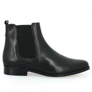 WENDY Cuir Noir de Shoesissime - Chelsea pour femmes en grande taille 42, 43, 44, 45 - Magasin Paris