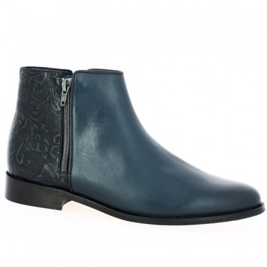 Blue leather boots 42, 43, 44, 45 large size