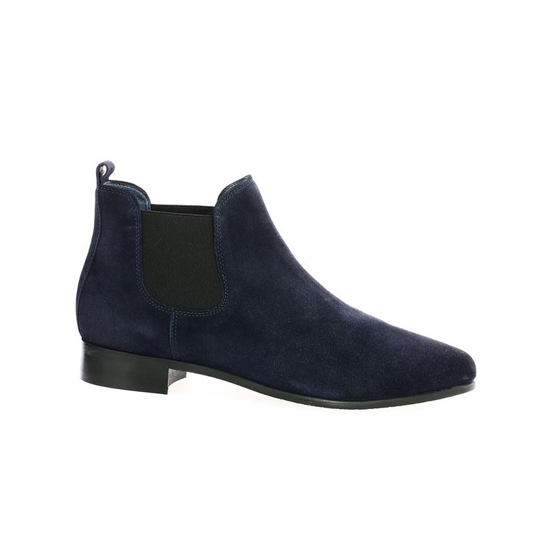 Blue Velvet Boot Large Size 42 43 44 45