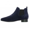 Chelsea cuir velours bleu femme grande pointure