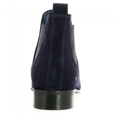 Chelsea cuir velours bleu femme grande pointure