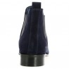 Chelsea cuir velours bleu femme grande pointure