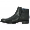 Bottines 42 43 44 45 noires plates à brides et clous