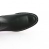 Bottines 42 43 44 45 noires plates à brides et clous