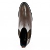 Katia - Bottine Chelsea marron pour femme petit talon - Boots grande taille femme - Shoesissime