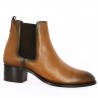 Katia - Boots Femme cuir elastiques Camel - Bottines Grandes Pointures 42, 43, 44, 45 - Shoesissime
