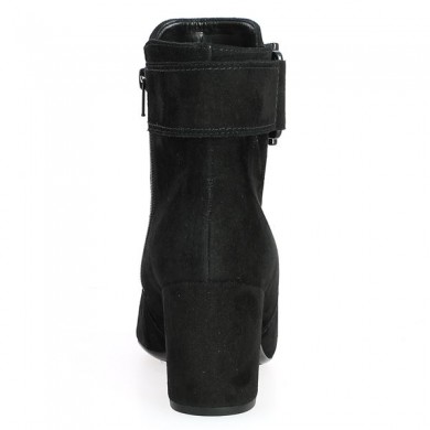 Bottine Gabor en grande taille 8, 8.5, 9, 9.5 -Velour Noir et Boucle
