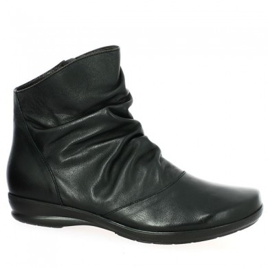 Leather bootie shoe big size