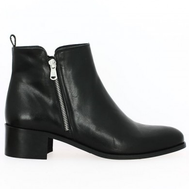 Bottine tout cuir pour femme en grande taille 42, 43, 44
