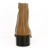 Bottine cuir femme grande taille 42, 43, 44 marron clair - Shoesissime E-shop et Magasin Paris