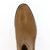 Bottine cuir femme grande taille 42, 43, 44 marron clair - Shoesissime E-shop et Magasin Paris