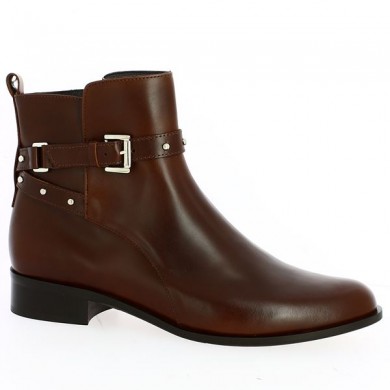 Bottines habillée femme grande taille marron