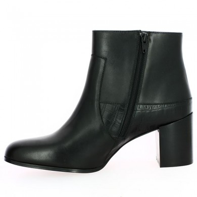 Bottine à talon de Shoesissime 42, 43, 44 cuir noir
