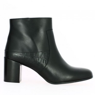 Bottine à talon de Shoesissime 42, 43, 44 cuir noir