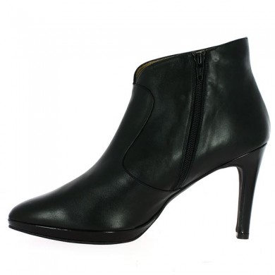 black patent heel platform boots for women 42, 43, 44, 45, interior view