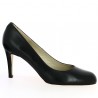 Escarpin cuir noir grande pointure, vue profil
