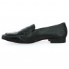 moccasin woman 42, 43, 44, 45 black leather, interior view