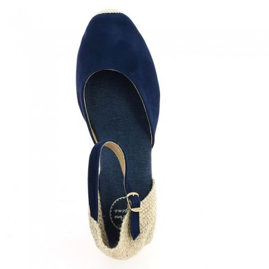 Navy blue women's cord shoes 42, 43, 44, 45, top view