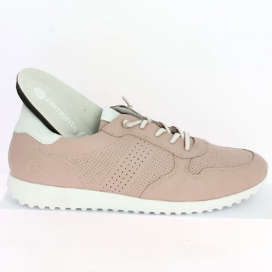 Sneakers removable sole pink woman large size, sole view