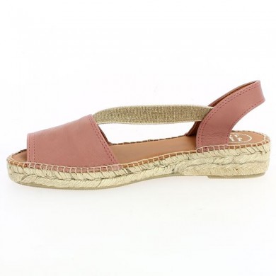 toni pons pink open toe shoes large sizes women summer, interior view