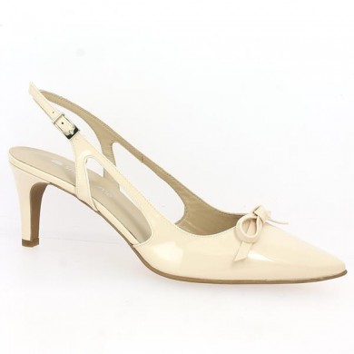 Nude Patent Pump Large Size, profile view