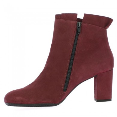 Women's boots square toe burgundy 42, 43, 44, 45, inside view