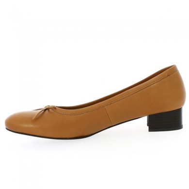 ballerina with camel leather heel 42, 43, 44, 45 Shoesissime, interior view