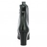 black heels boots large size woman elastic, heel view