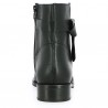 Boots woman flat black 42, 43, 44, 45 rider, back view