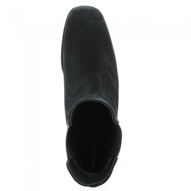 boots with square toe, small black heel 42, 43, 44, 45 women, top view