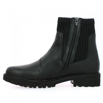 Remonte boots D8696-01 socks large size woman shoes, interior view