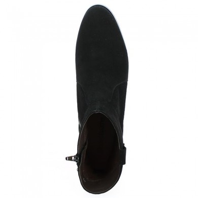 Bottines santiag femme noire 42, 43, 44, 45, vue dessus