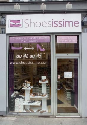 Magasin chaussures femme grande taille paris